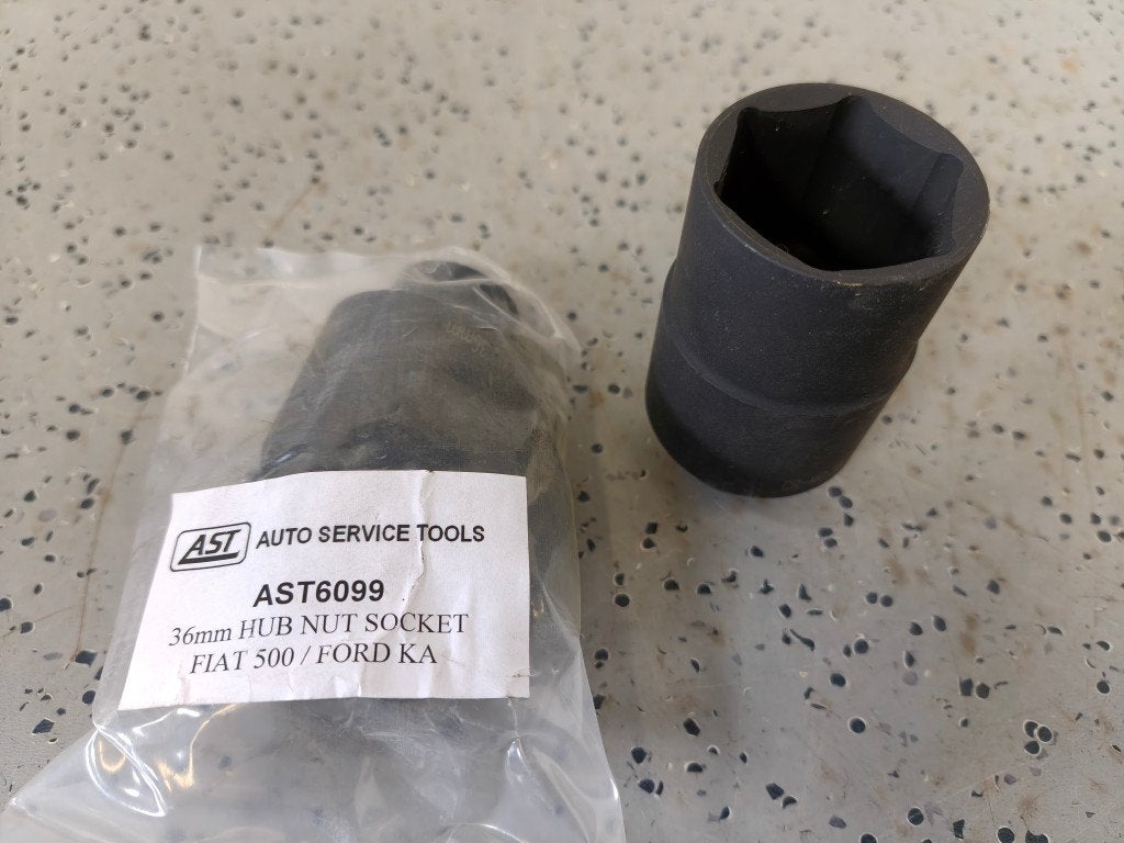 AST krachtdop 36mm voor aandrijfas moer Fiat 500: Ford Ka, AST, Nieuw, Ophalen of Verzenden, /
