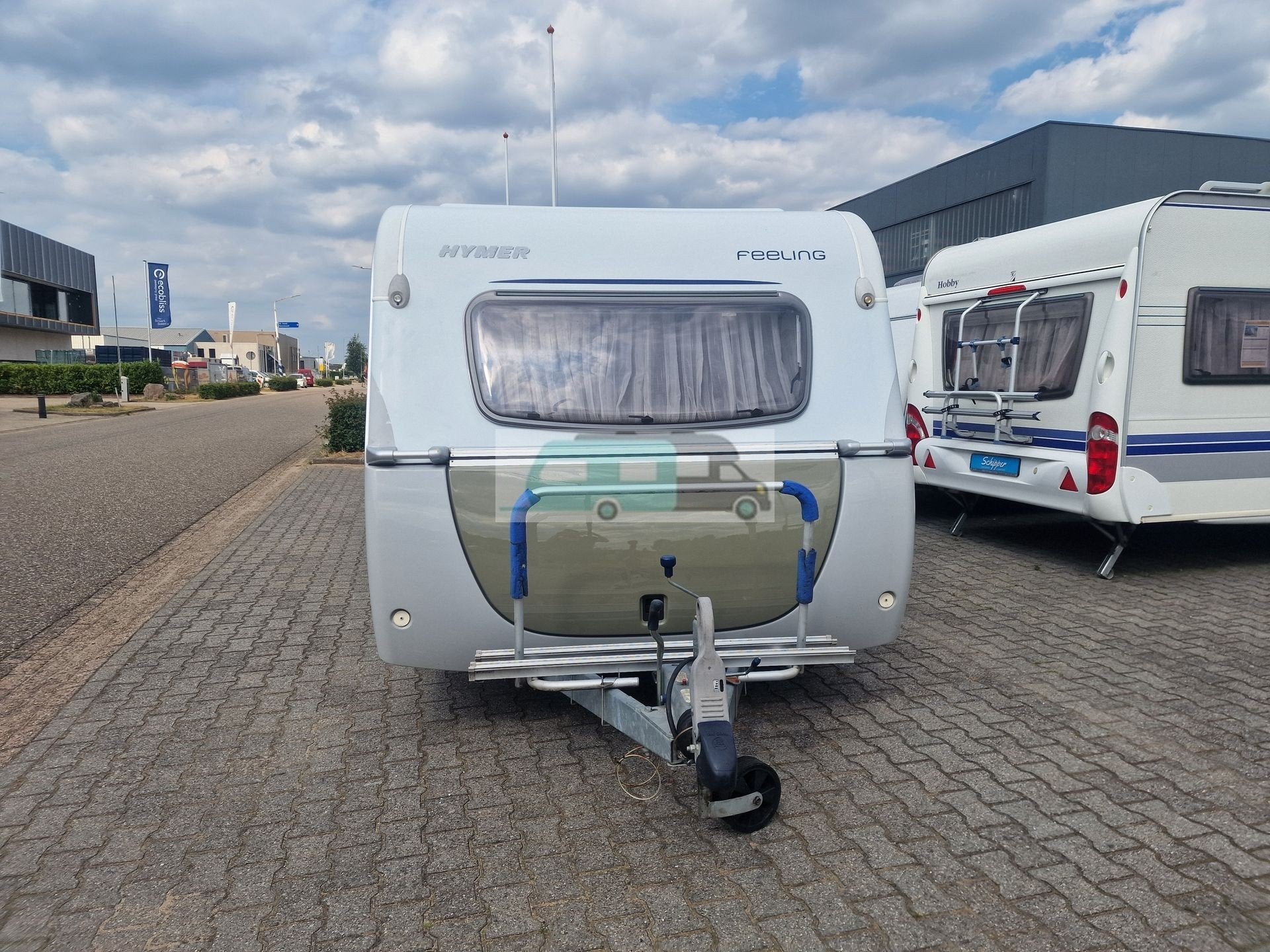 Eriba feeling 390 (bj 2010), Caravans en Kamperen, Caravans, Bedrijf, Schokbreker, Eriba