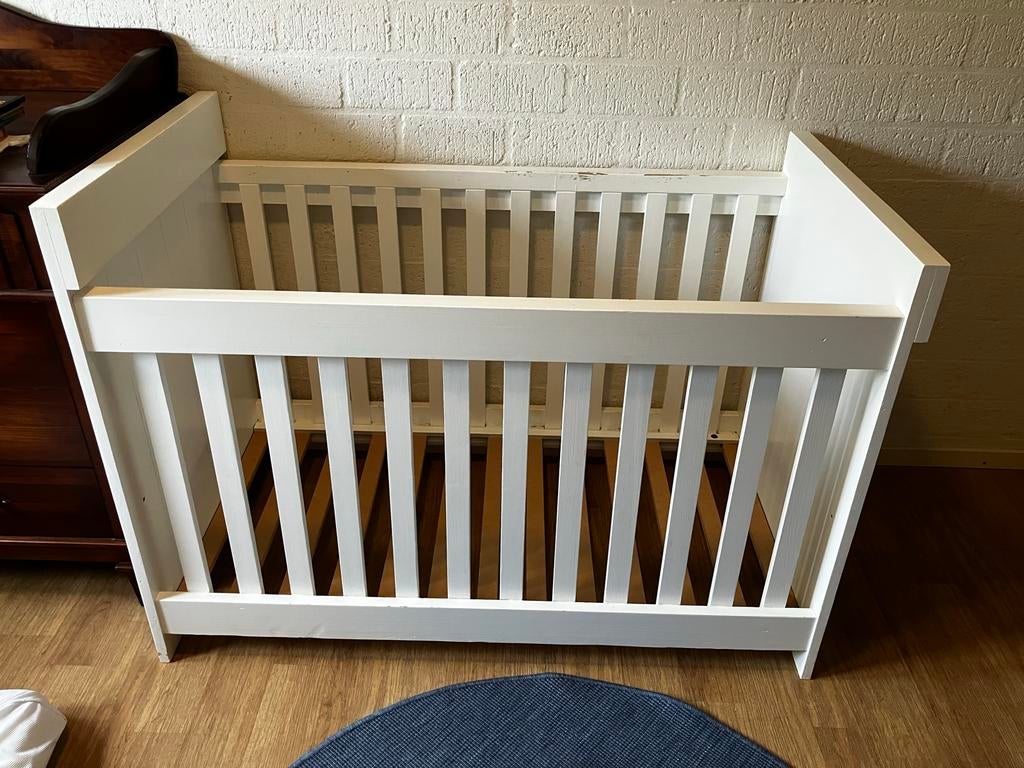 Wit Bopita Ledikant / Babybed, Ophalen, Gebruikt, Jongetje of Meisje