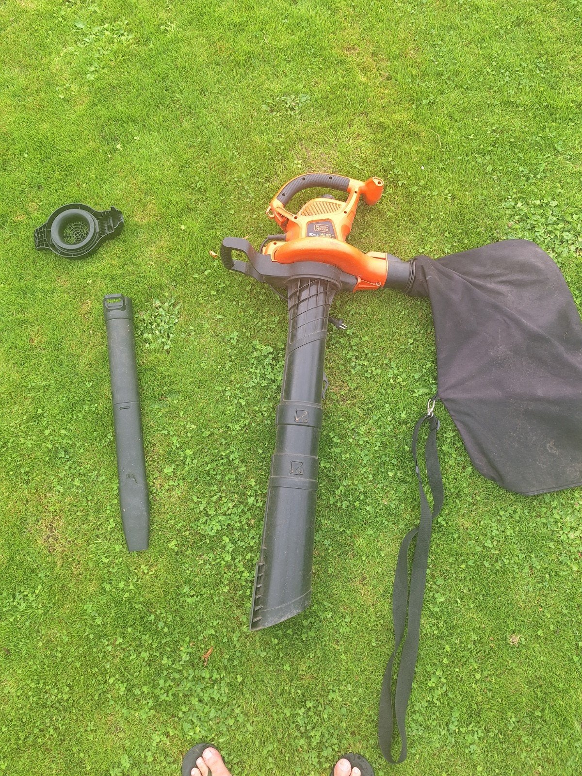 Black+Decker GW3030 Bladblazer/Bladzuiger 3000W, Gebruikt, Met opvangzak, Ophalen of Verzenden, Elektrisch