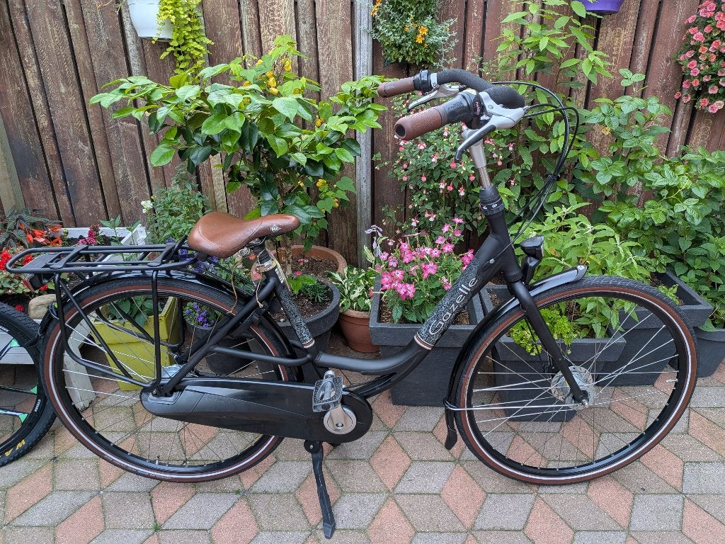 Gazelle Bloom D49 7V ZGAN mat zwart, Ophalen, 47 tot 50 cm, Zo goed als nieuw, Versnellingen
