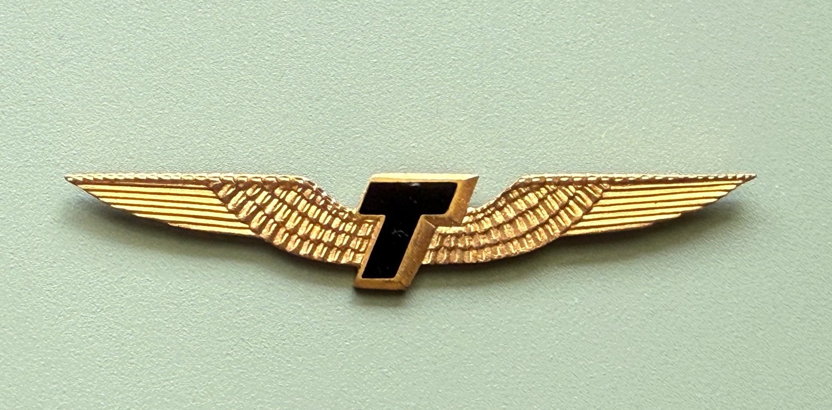 Transavia pilot wing, vintage, Verzamelen, Ophalen of Verzenden, Gebruikt, Patch, Badge of Embleem