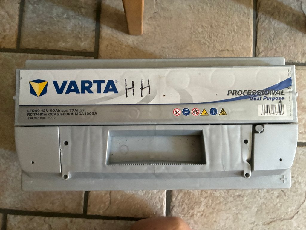 varta lfd90 12v 90ah c20 77ah c5, Ophalen, Gebruikt, Fiat
