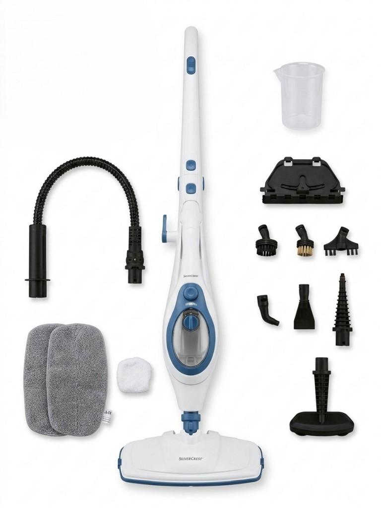 Silvercrest 2-in-1 stoommop en handstoomreiniger, Witgoed en Apparatuur, Ophalen, Nieuw, Stoomreiniger