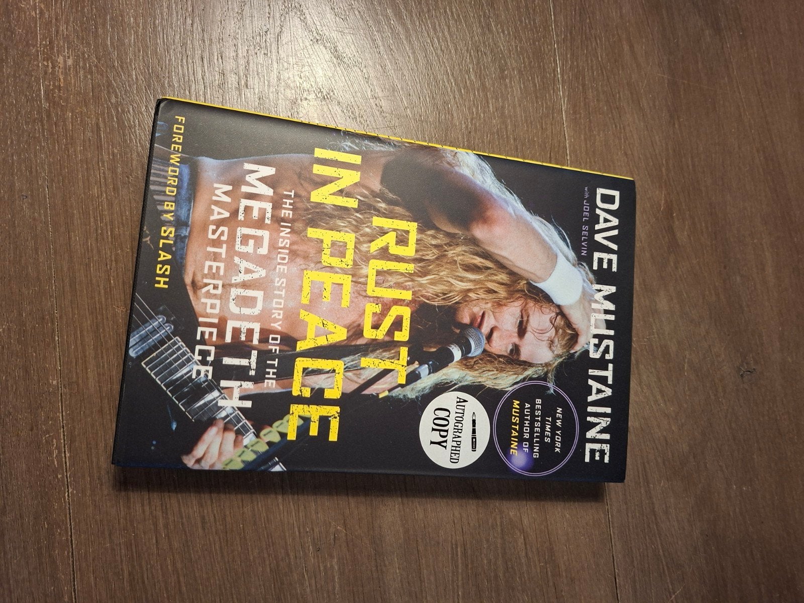 Dave Mustaine Megadeth gesigneerd boek, Ophalen of Verzenden, Zo goed als nieuw, Artiest, Dave Mustaine