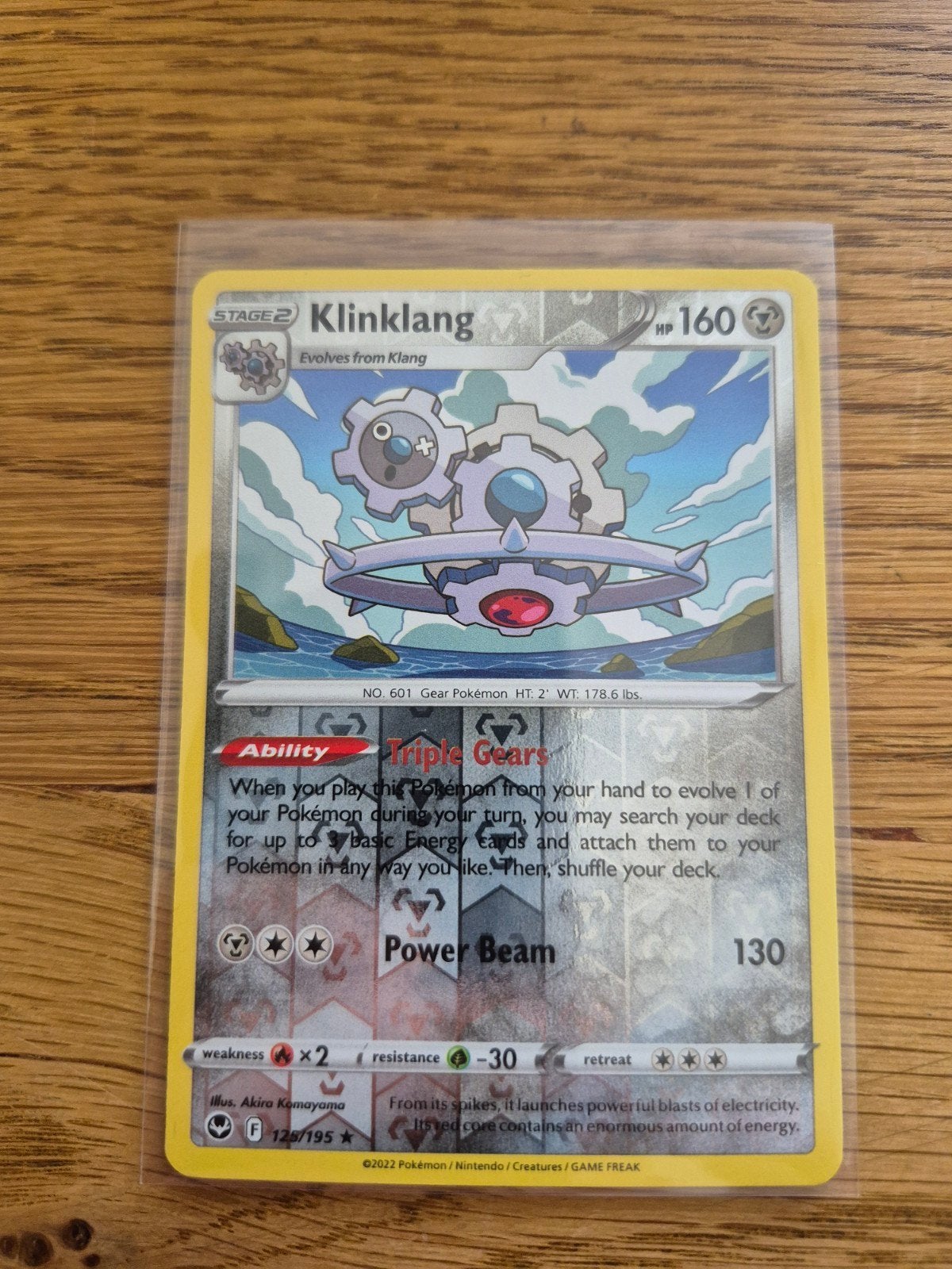 Klinklang 125/195 Reverse Holo, Hobby en Vrije tijd, Verzamelkaartspellen | Pokémon, Ophalen of Verzenden, Zo goed als nieuw, Losse kaart