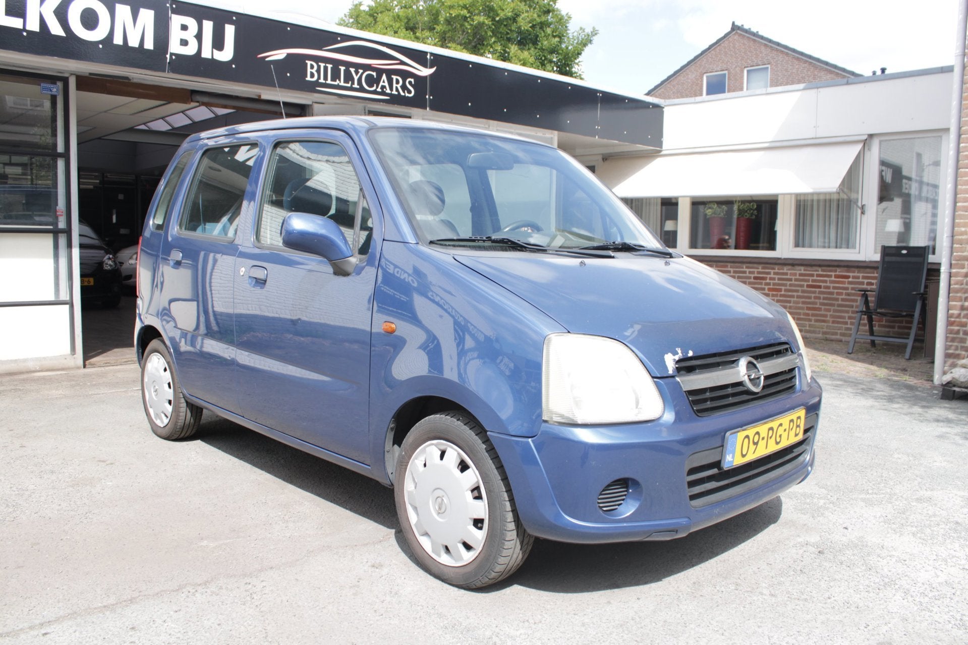 Opel Agila 1.2-16V Enjoy / ApK Nieuw /, Auto's, Voorwielaandrijving, Stof, Zwart, Blauw