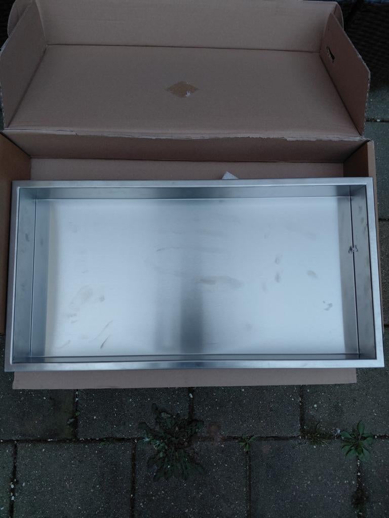 Inbouwnis LoooX 60x30x7 cm RVS, Ophalen of Verzenden, Nieuw, Rvs, Douche