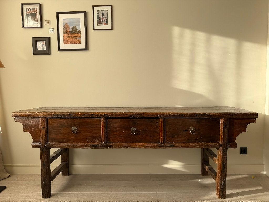 Prachtige Chinese sidetable / dressoir, Ophalen, Gebruikt, 200 cm of meer, Rechthoekig