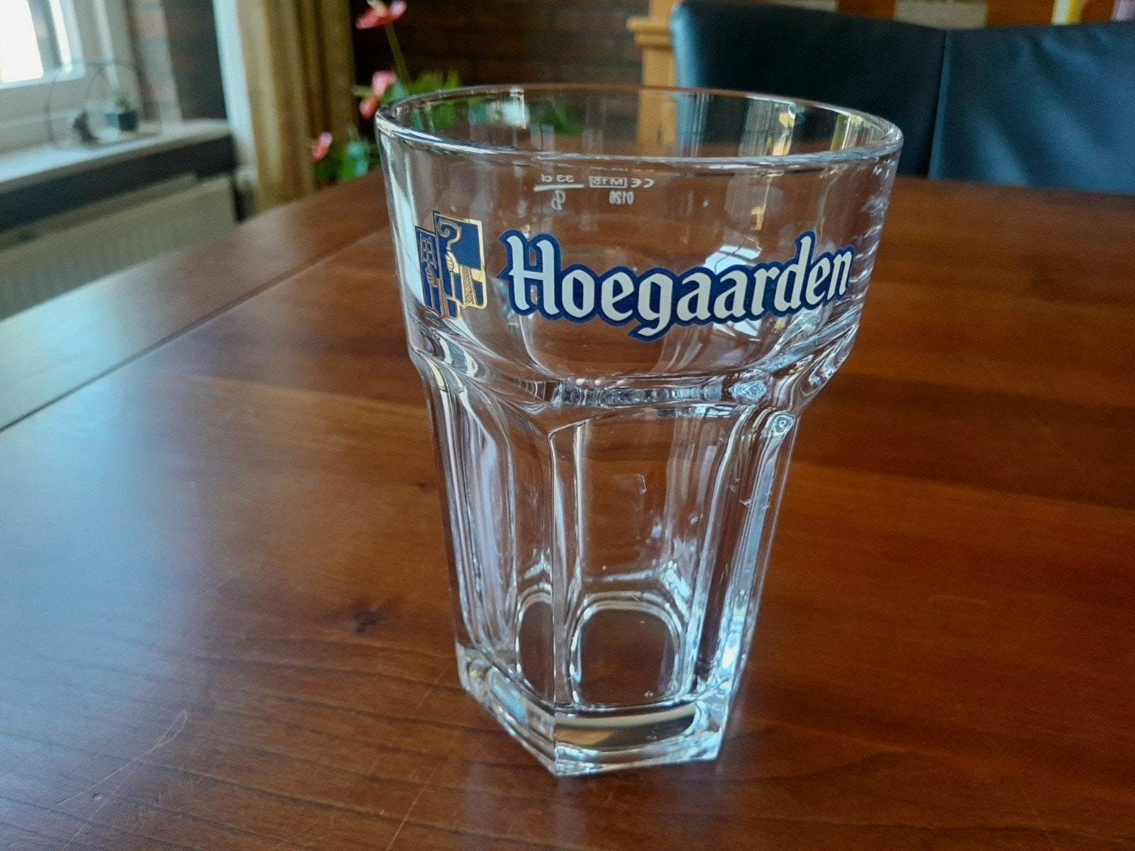 Hoegaarden bier glas, Verzamelen, Ophalen of Verzenden, Zo goed als nieuw, Bierglas