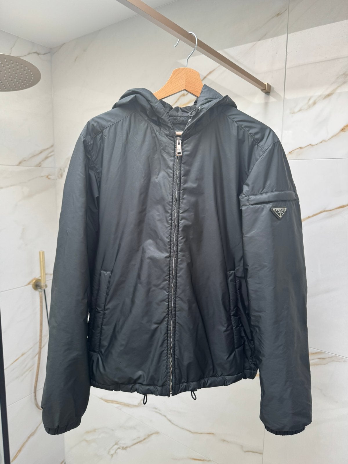 Prada zomer jas, Ophalen of Verzenden, Gedragen, Maat 48/50 (M), Zwart