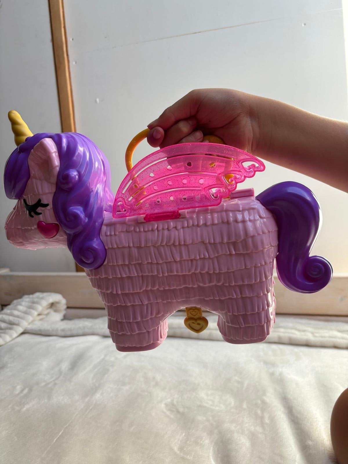 Polly Pocket Eenhoorn Pinata Speelset, Ophalen of Verzenden, Zo goed als nieuw