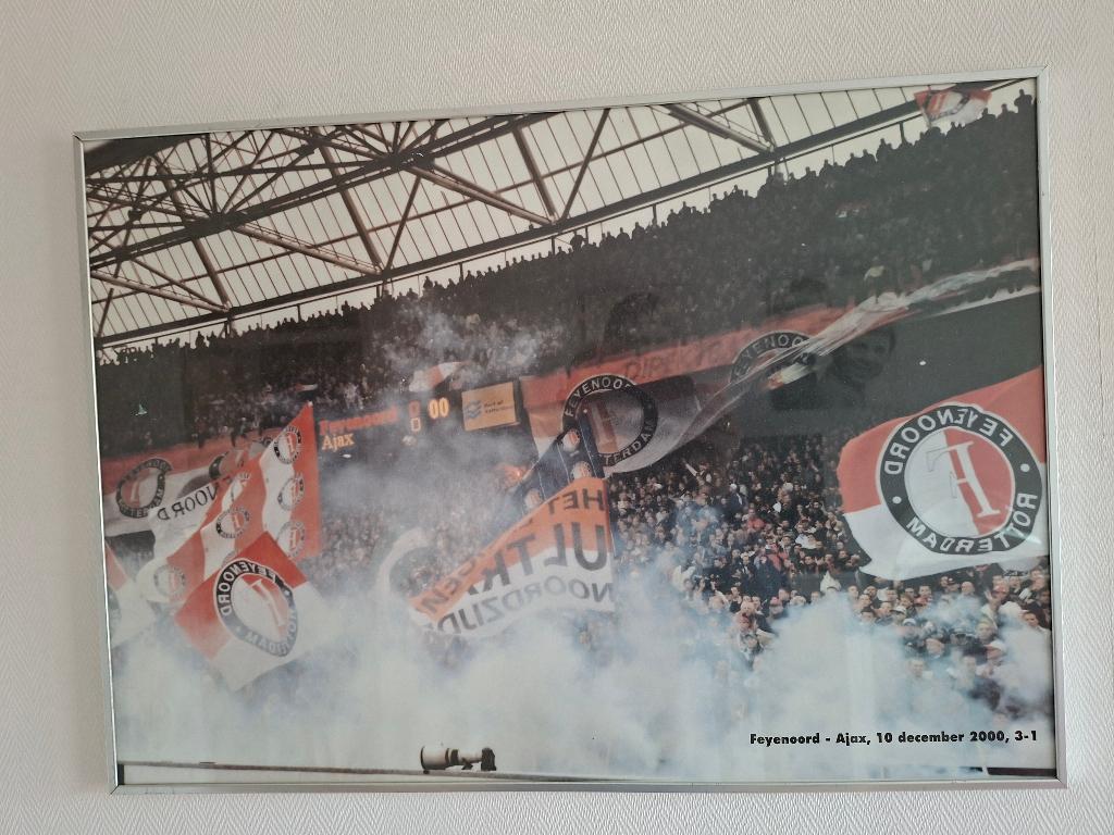 ingelijste poster Feijenoord, Ophalen, Gebruikt, Feyenoord, Poster, Plaatje of Sticker