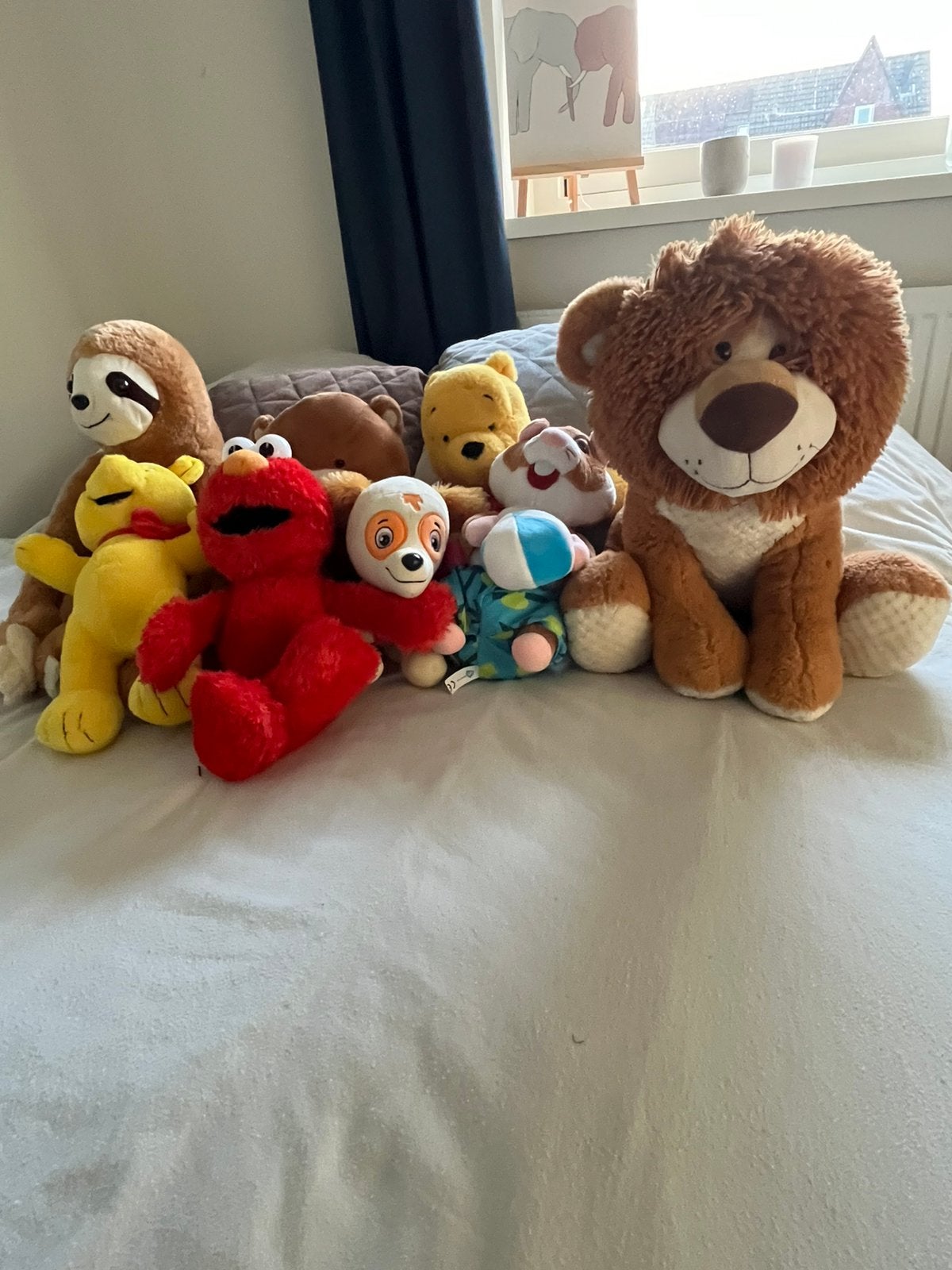 Diverse knuffels, waaronder Elmo en de AH hamster, Verzamelen, Ophalen of Verzenden, Gebruikt, Overige typen, Overige merken