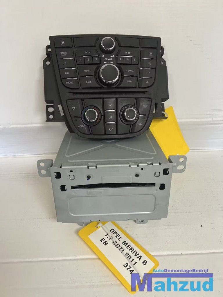 OPEL MERIVA A RADIO Kachel paneel 2010-2017, Gebruikt, Opel Automobile GmbH, Ophalen of Verzenden, Kontakt@opel-infoservice.de