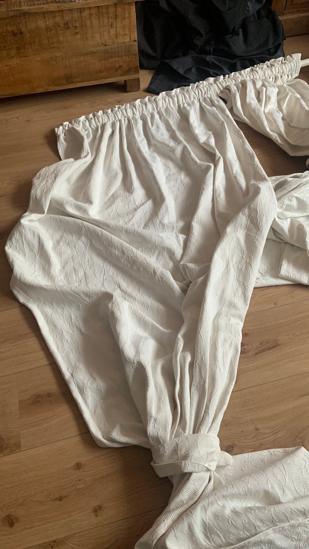 Gordijnen, Huis en Inrichting, Ophalen, Overige materialen, Gebruikt, Wit
