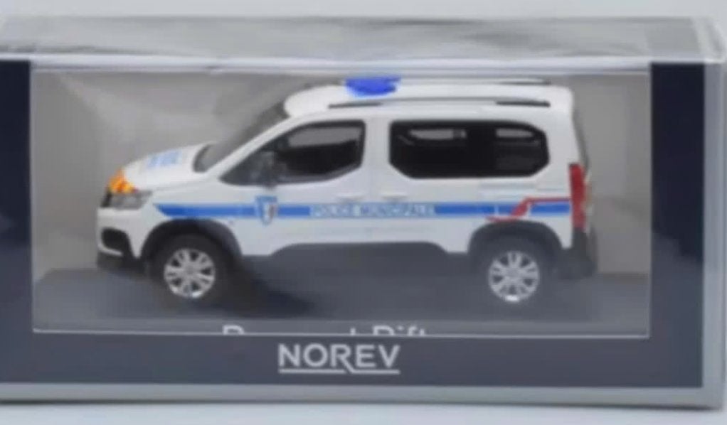 PEUGEOT RIFTER 2019 POLICE MUNICIAPLE 1/43 NOREV REF 479067, Verzenden, Nieuw, Auto, Norev