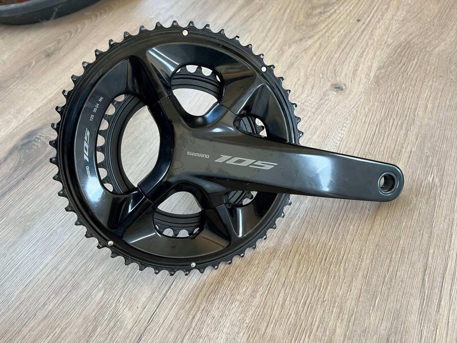 Crank Shimano 105 di2 12 speed 50/34 - 172,5 mm, Fietsen en Brommers, Fietsonderdelen, Gebruikt, Aluminium, Racefiets, Ophalen