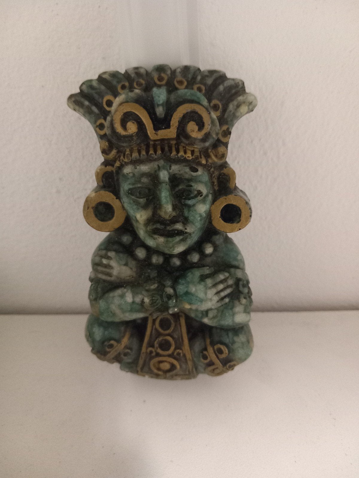 Zarebski Wanddecoratie - Azteekse/Maya-stijl beeldje, Ophalen of Verzenden