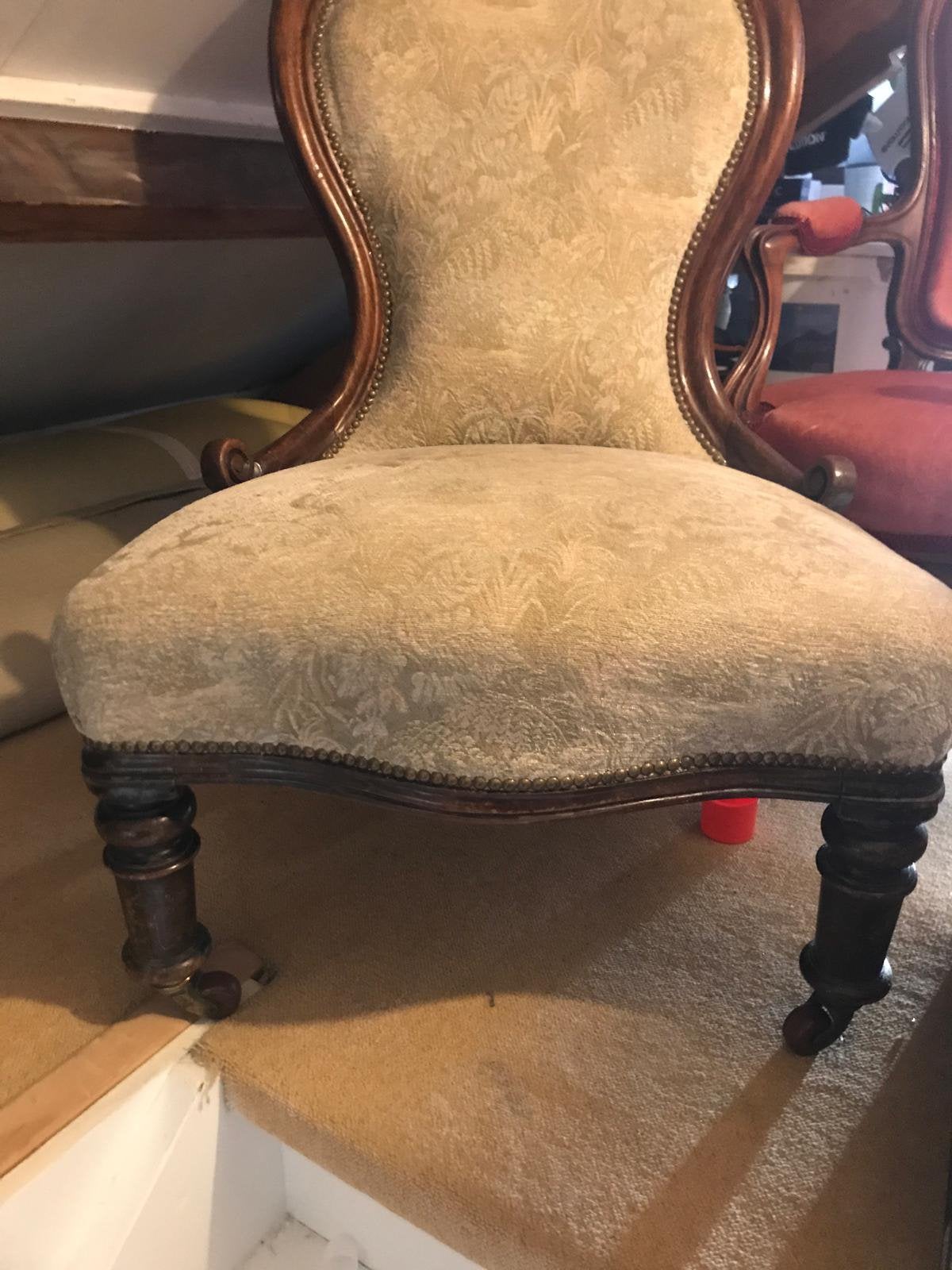 Antieke breistoel, Antiek en Kunst, Antiek | Meubels | Stoelen en Banken, Ophalen