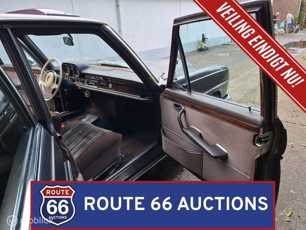Mercedes-Benz 300 SEL | 1972 | Route 66 Auctions, Overige carrosserieën, Zwart, Mercedes-Benz, Bedrijf