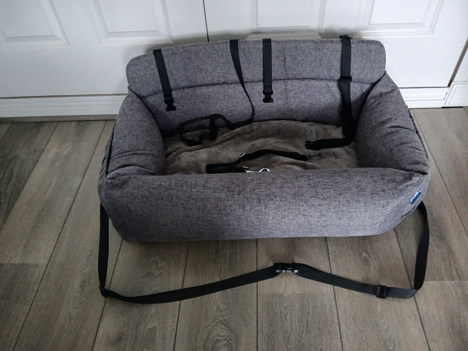 Grijze automand/autostoel voor honden te koop, Ophalen, Gebruikt