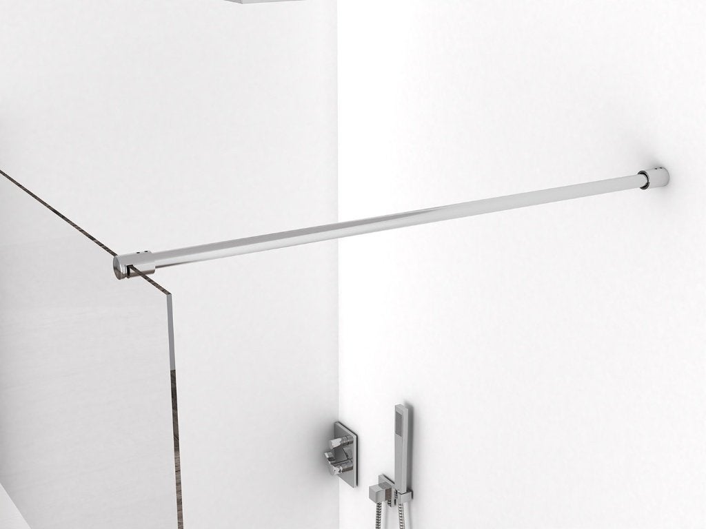 Inloopdouche douchewand 90x200 Chroom profiel antikalk, Ophalen, 80 tot 120 cm, Wiesbaden, Info@dealplein.nl