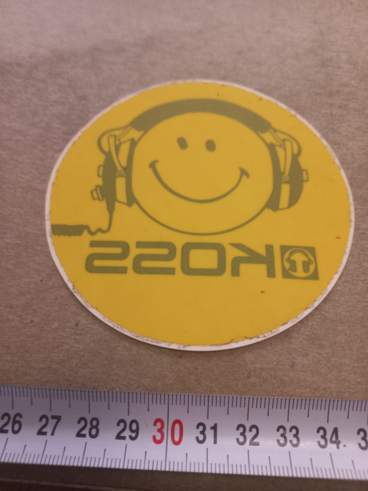 Koss Smiley Hoofd Koptelefoon Sticker, Ophalen of Verzenden, Gebruikt