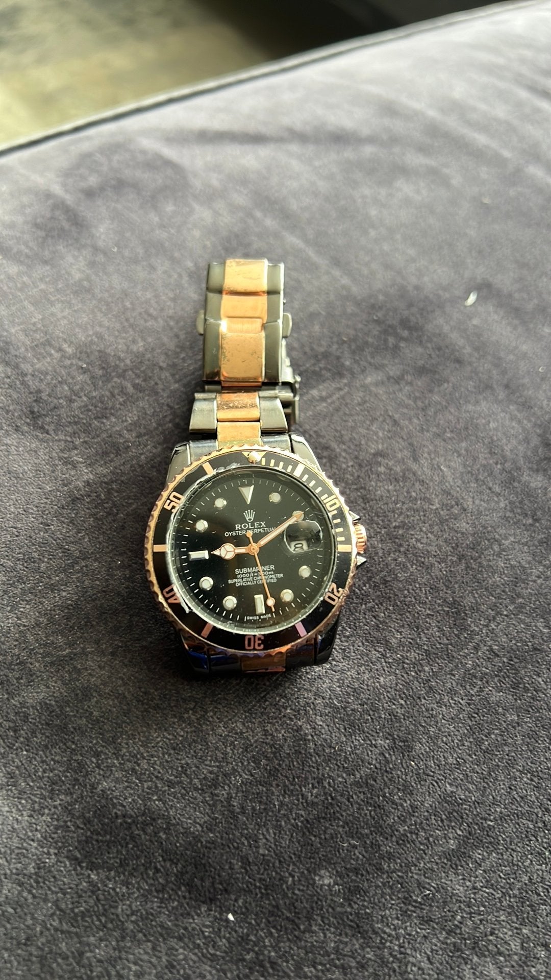 Rolex en de klok werkt niet, Ophalen of Verzenden, Staal, Overige merken, 1960 of later