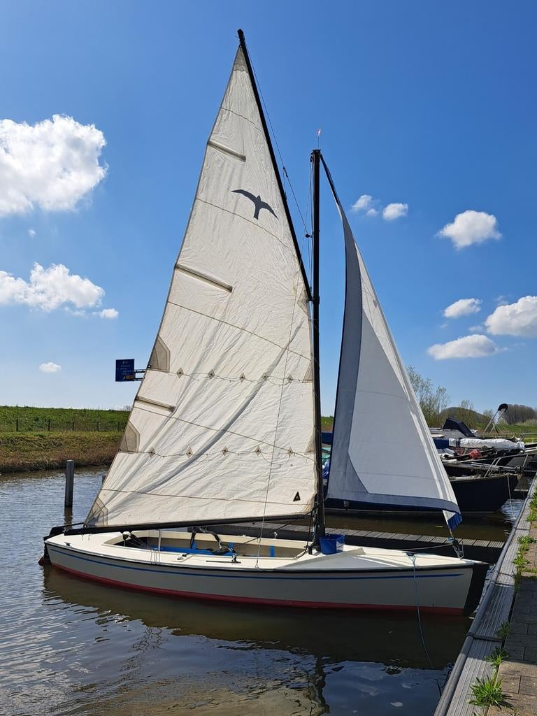 Ottenhome Valk Zeilboot met Yamaha motor en toebehoren, Watersport en Boten, Open zeilboten, Ophalen, Gebruikt, 6 meter of meer