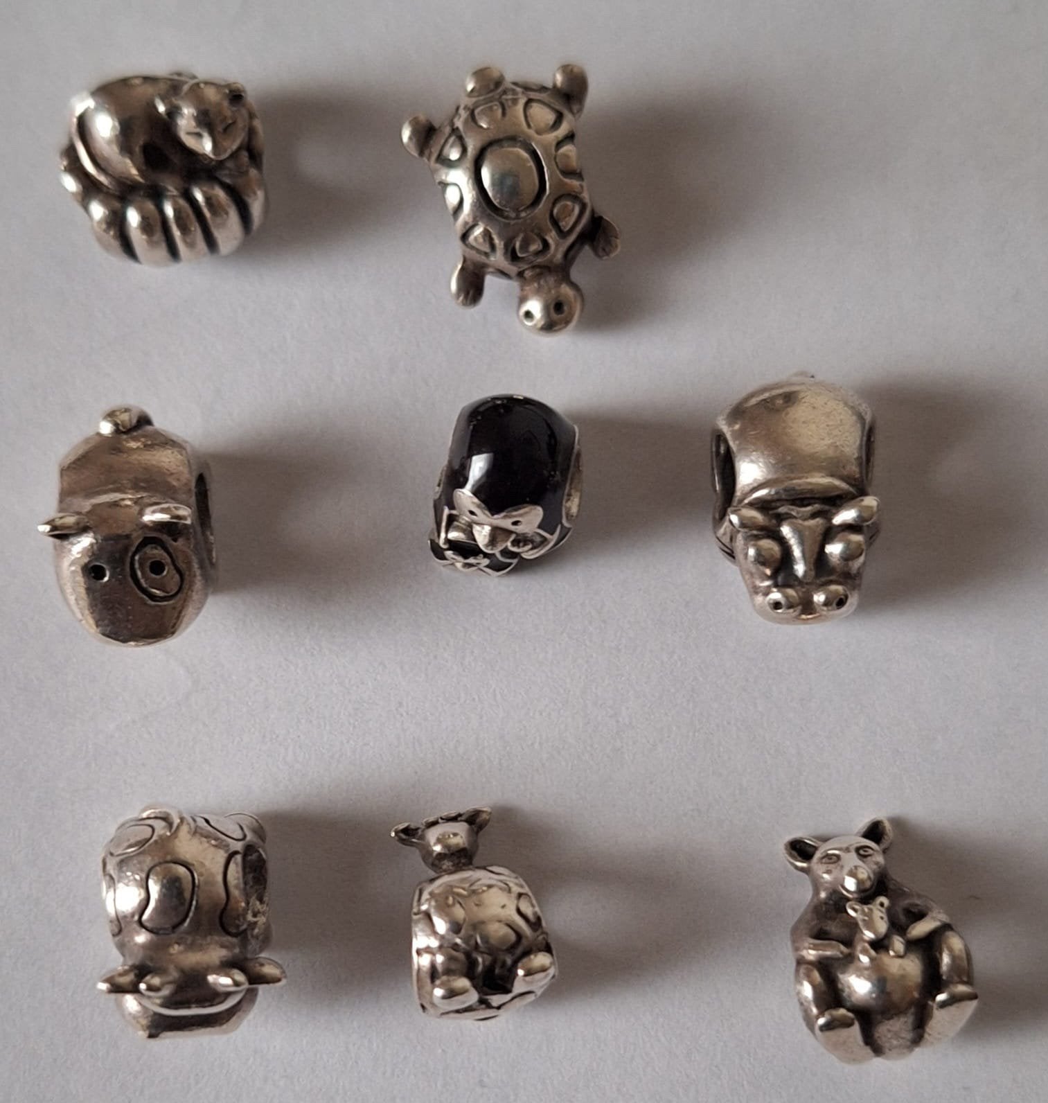 Pandora armband met bedels, Sieraden, Tassen en Uiterlijk, Bedels, Pandora, Ophalen of Verzenden, Zo goed als nieuw, 4 bedels of meer