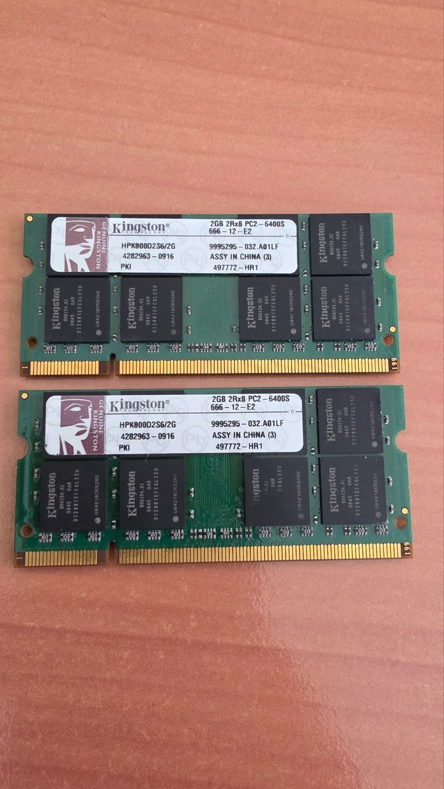 Kingston DDR2 RAM SODIMM 4GB (2x2GB) 800MHz Laptop Geheugen, Computers en Software, RAM geheugen, Gebruikt, Ophalen of Verzenden