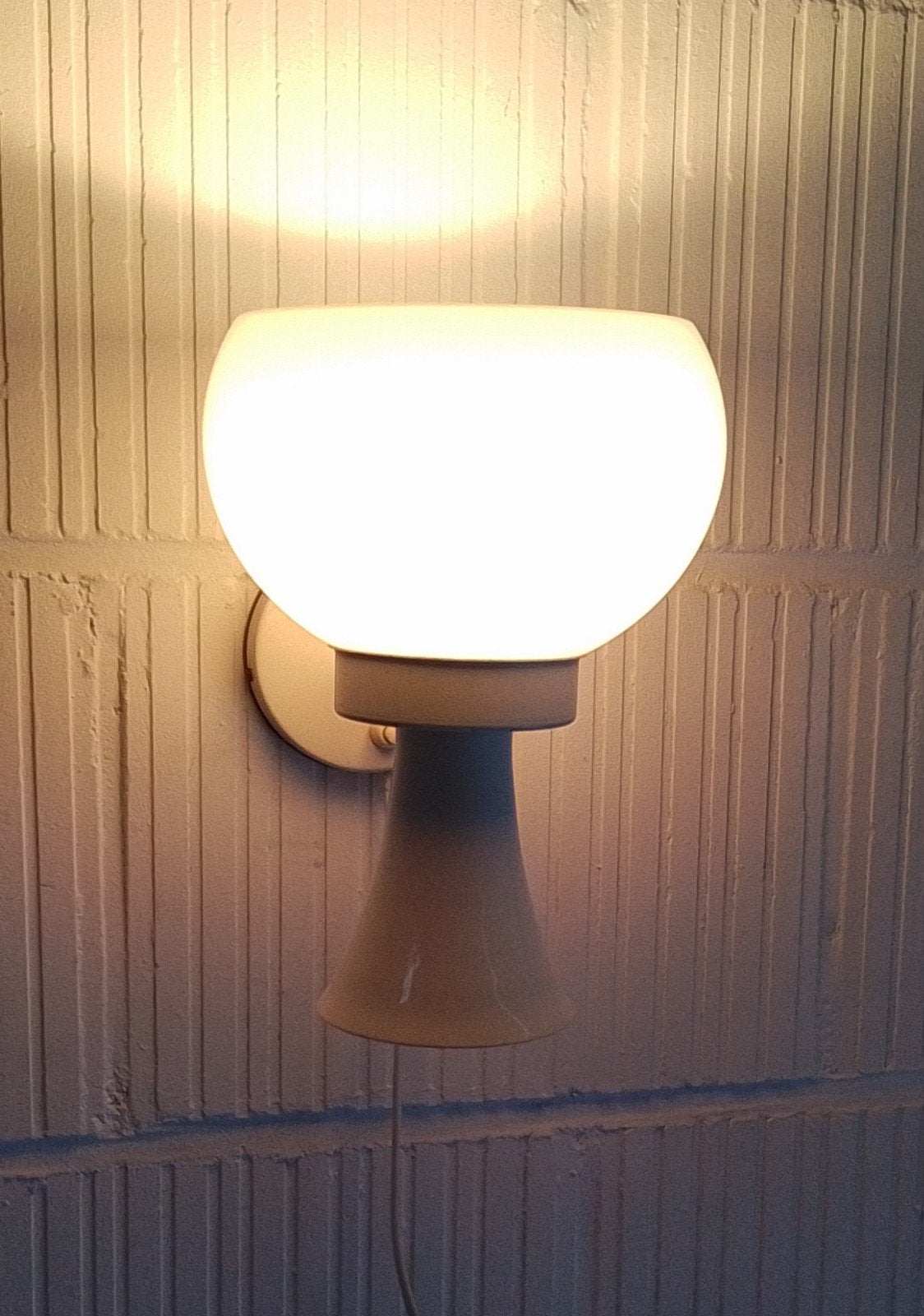 Vintage design dijkstra diabola wandlamp, Huis en Inrichting, Gebruikt, Indirect licht, Glas, Overige merken