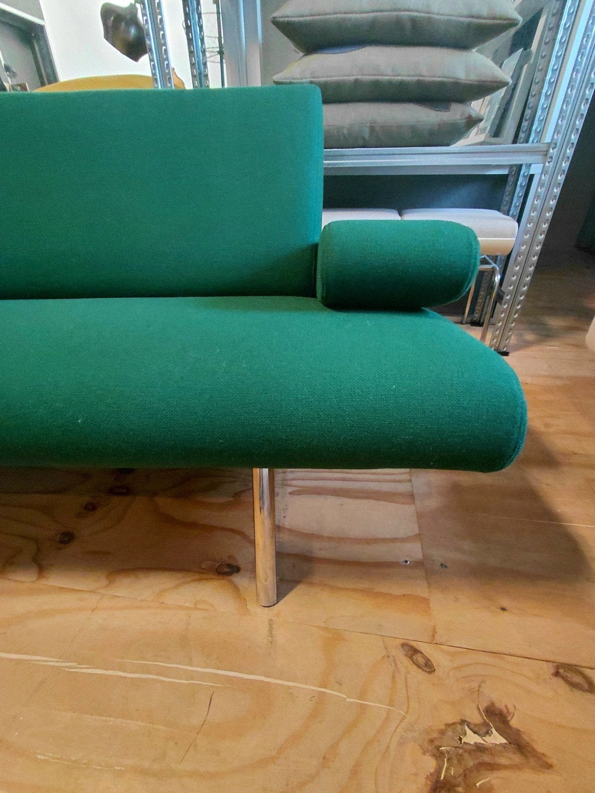 Harvink Armslag | 3 zits | Opnieuw bekleed | Groen wol, Harvink, Info@andriesign.nl, Driepersoons, 75 tot 100 cm