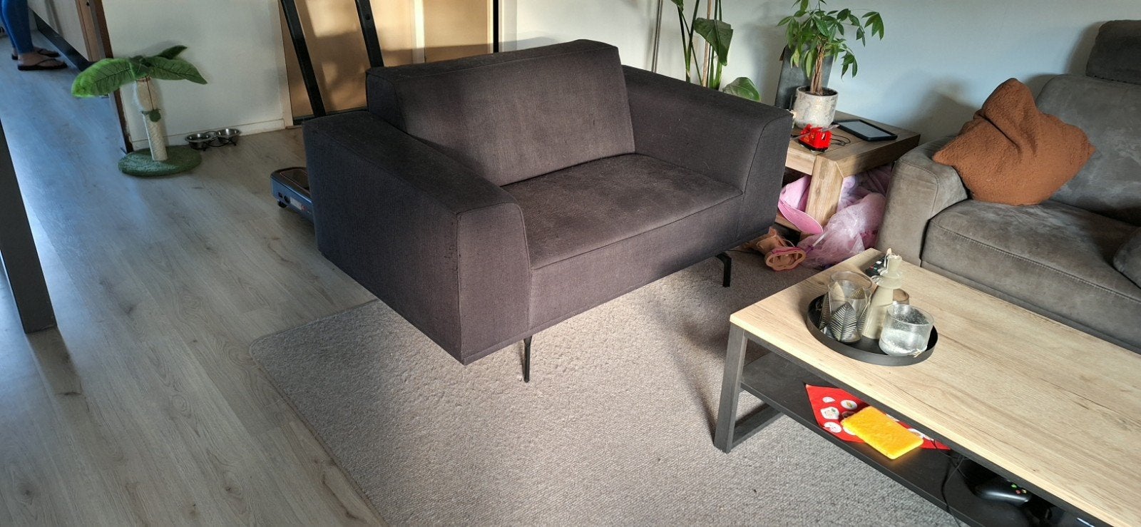 Comfortabele loveseat, Ophalen, Gebruikt, Tweepersoons, Stof