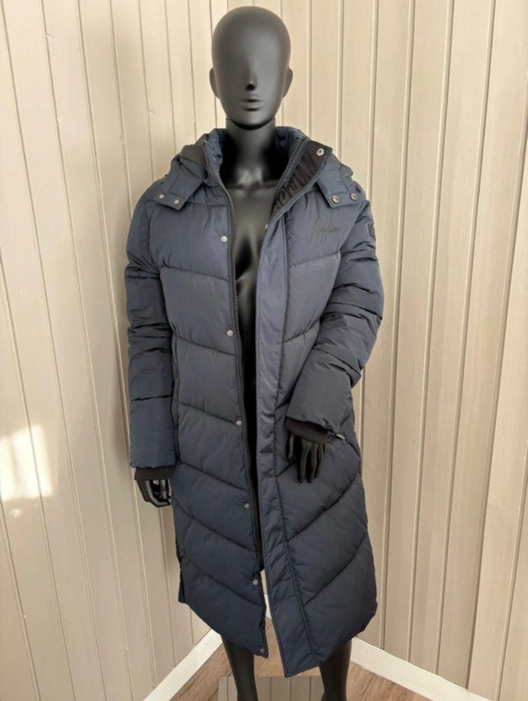 Malelions Women Signature Long Puffer Jacket Navy, Malelions, Blauw, Nieuw, Ophalen of Verzenden