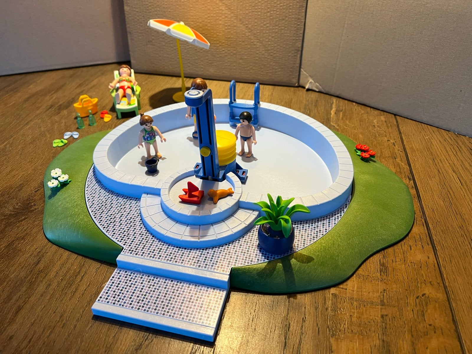 Playmobil Zwembad met Figuren en Accessoires, Kinderen en Baby's, Gebruikt, Complete set, Overige typen, Ophalen of Verzenden