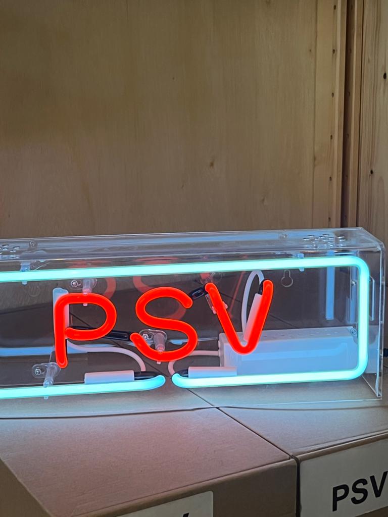 PSV Neon LED Lichtbak - Uniek Design l.34 Br 7 h 12,5 cm, Ophalen of Verzenden, Nieuw