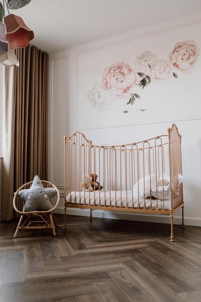 Brocante IJzeren Ledikantje inc matra- Vintage Stijl Babybed, Kinderen en Baby's, Babywiegjes en Ledikanten, Ophalen, Gebruikt