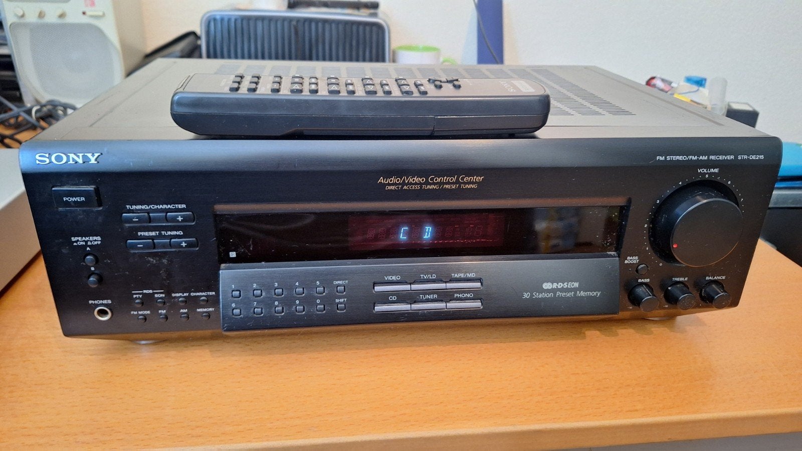 Sony STR-DE215  Receiver incl afstandbediening, Ophalen, Gebruikt, Sony, 120 watt of meer