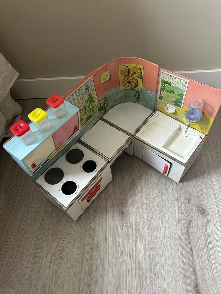 Vintage Speelkeukentje - Met accessoires., Ophalen of Verzenden, Gebruikt, Toebehoren