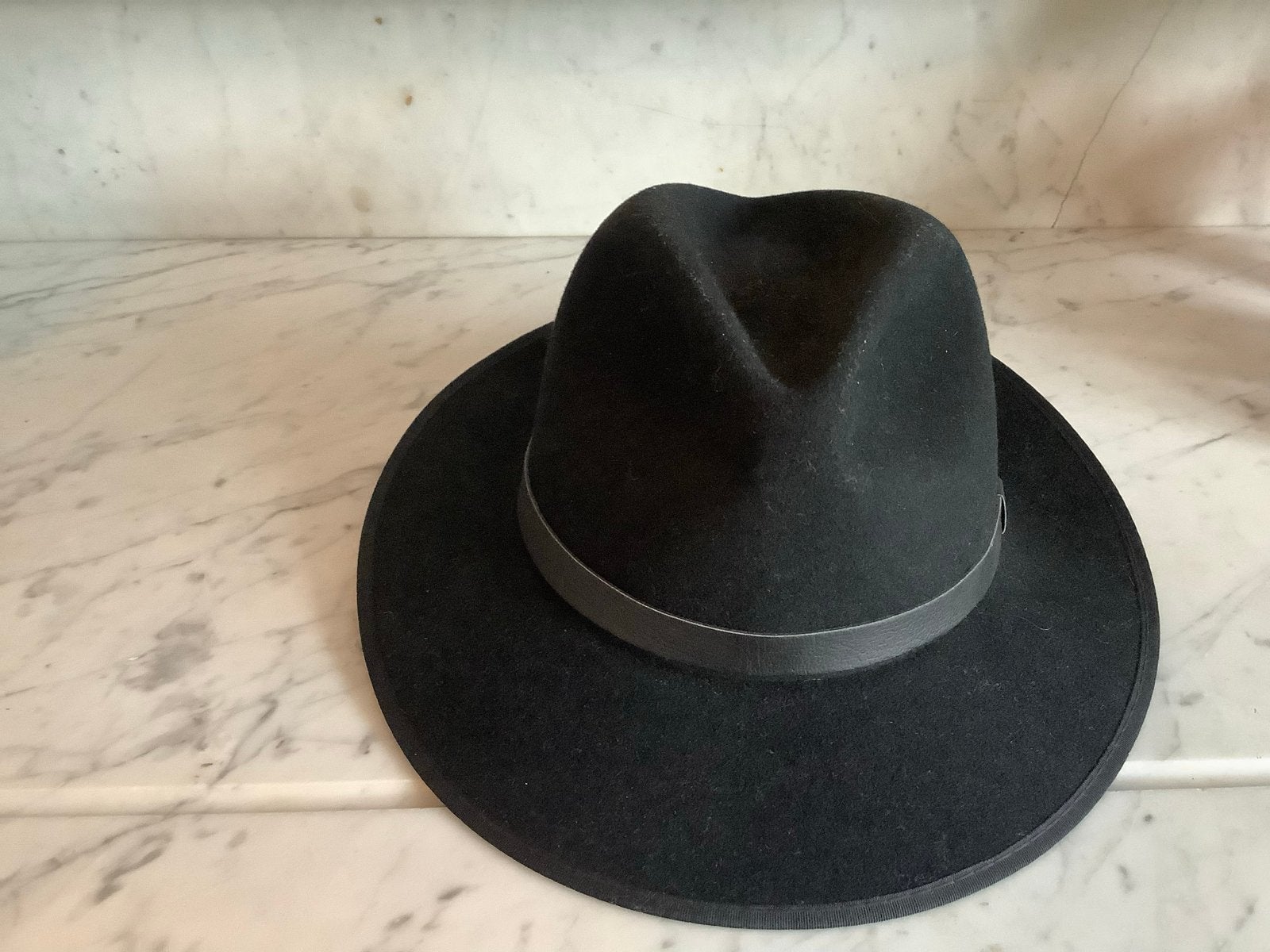 Stetson Blunt Zwarte Hoed -, Kleding | Dames, Hoeden en Petten, Ophalen of Verzenden, Gedragen, One size fits all, Hoed