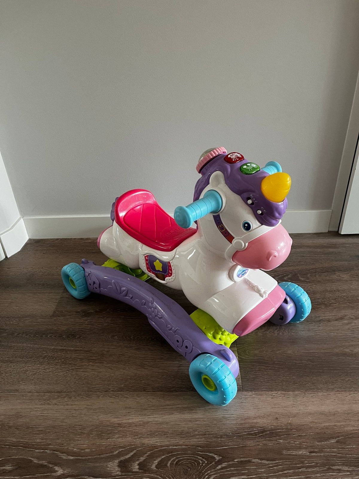 VTech Eenhoorn Loopvoertuig - Interactief Speelgoed, Ophalen of Verzenden, Gebruikt, Loopvoertuig