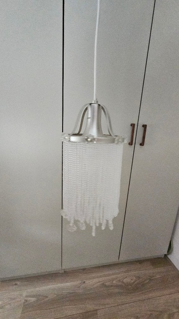 Hanglamp incl. gloeilamp, Huis en Inrichting, Lampen | Hanglampen, Ophalen, Zo goed als nieuw, Kunststof, E14 (klein)