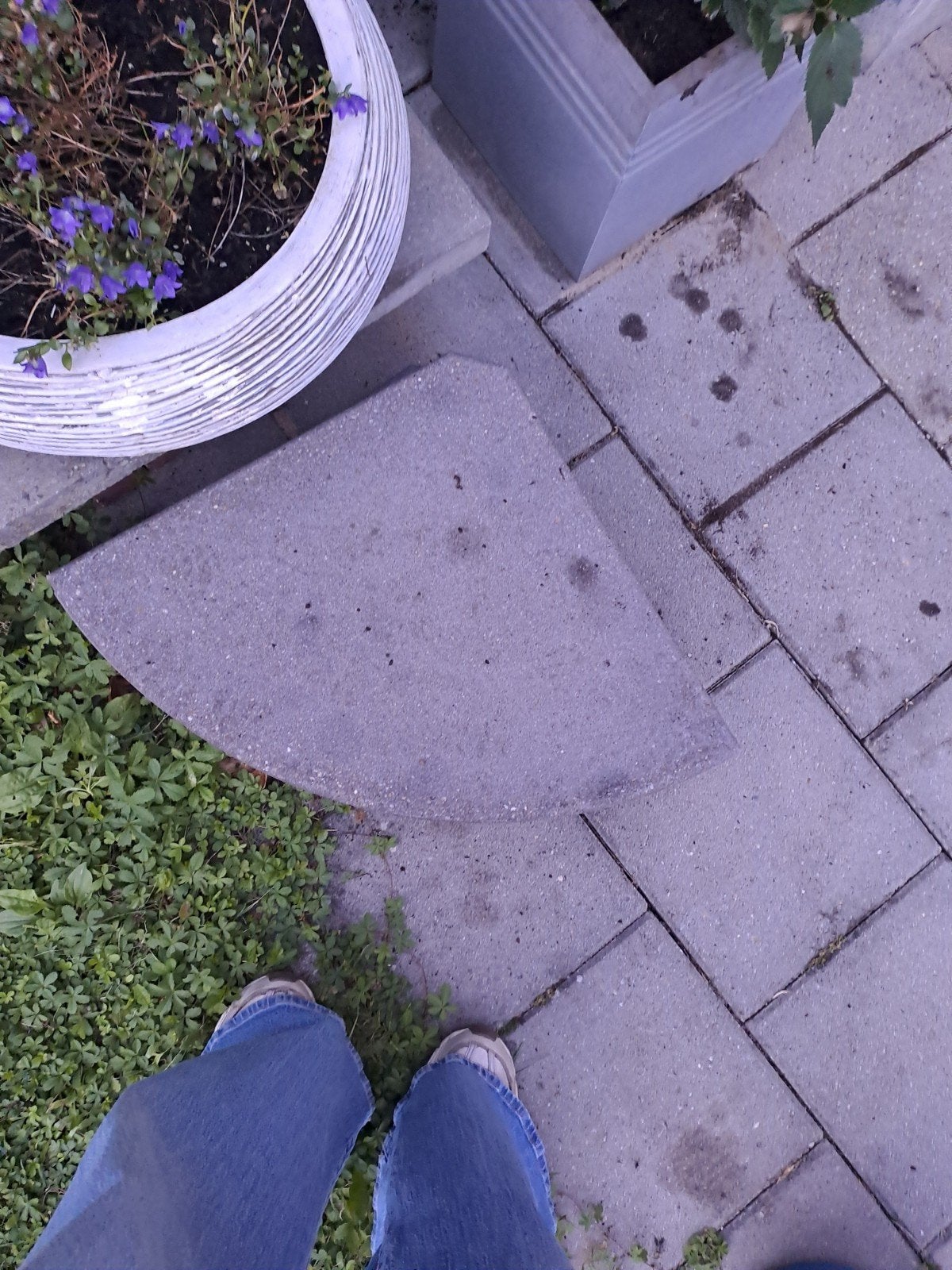 tegels voor parasolvoet, Tuin en Terras, Ophalen