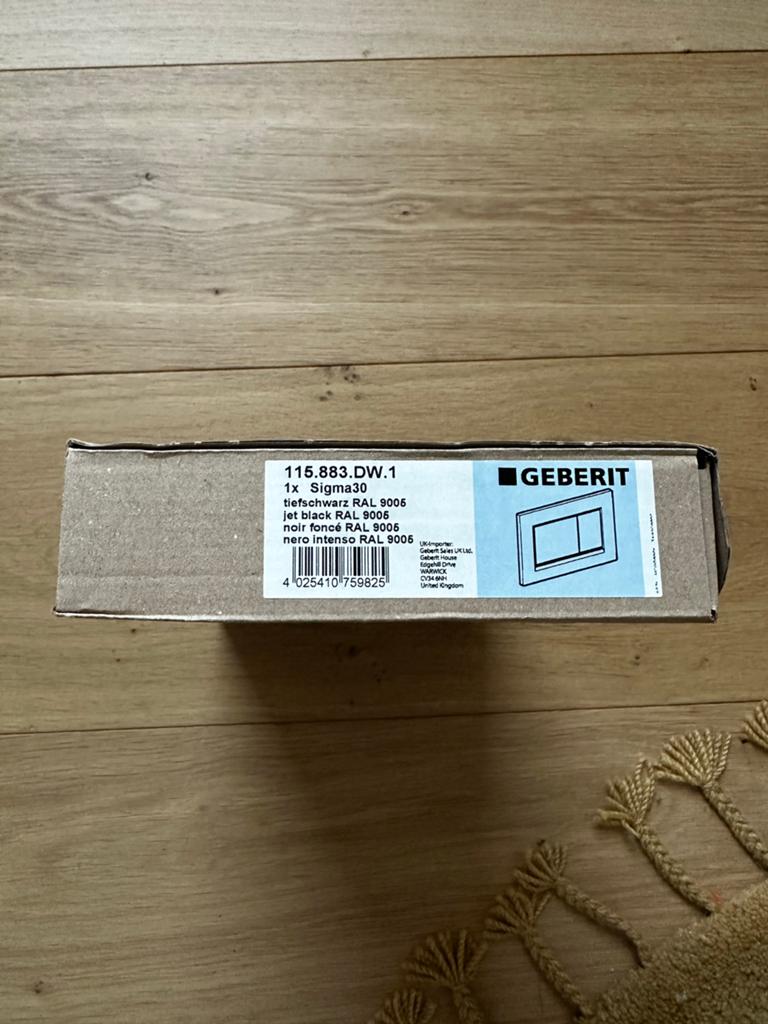 Geberit SIGMA30 Bedieningsplaat Zwart voor Toilet, Ophalen of Verzenden, Nieuw, Toilet