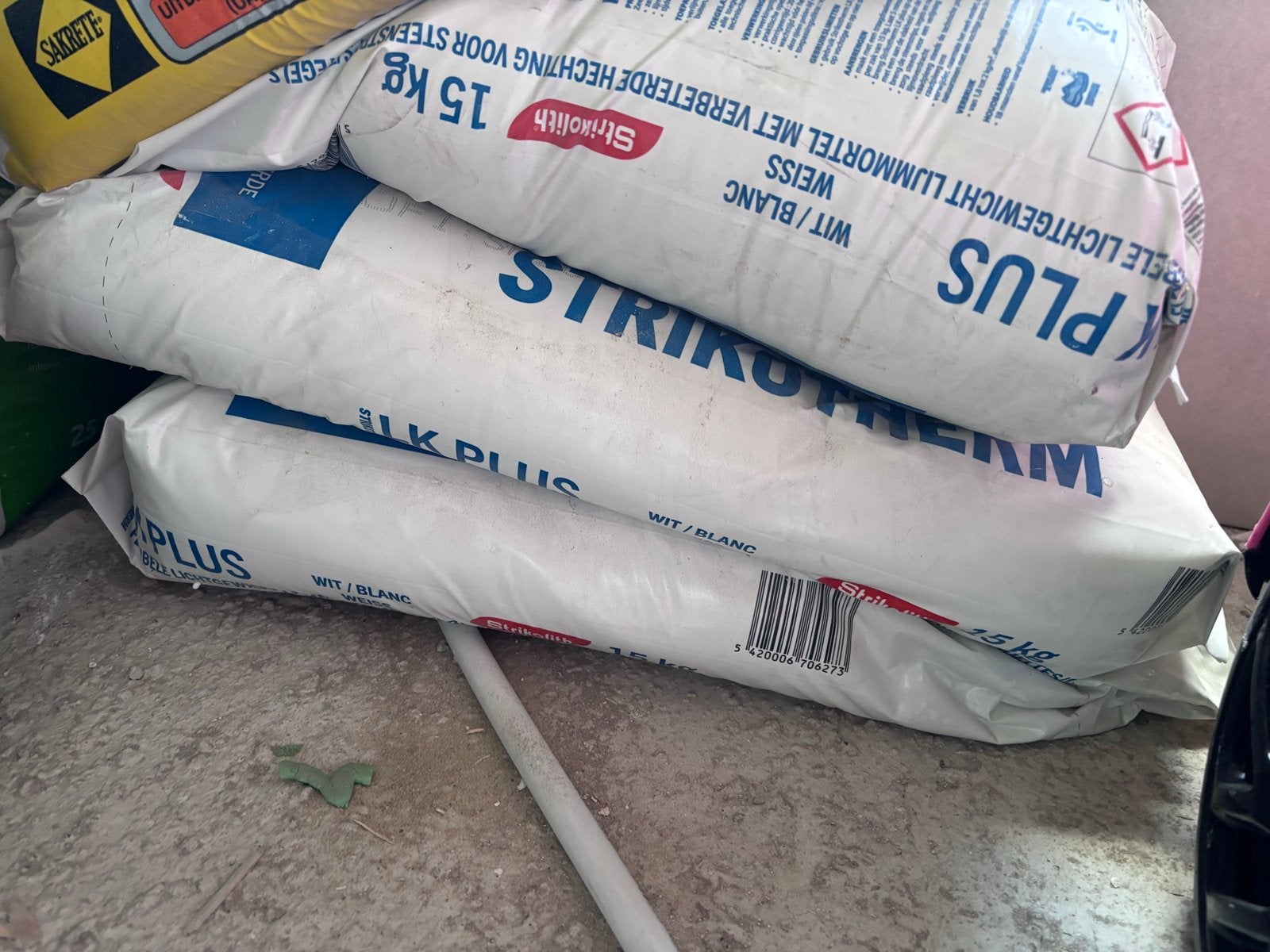 3.5 zak Strikolith LK Plus tegellijm wit, Ophalen, Nieuw, Overige typen