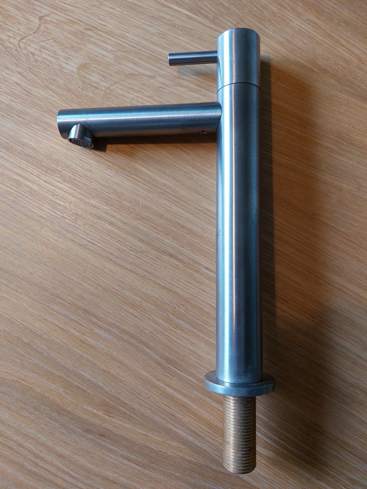 Hotbath Cobber wastafelkraan Geborsteld Nikkel, Ophalen of Verzenden, Nieuw, Kraan