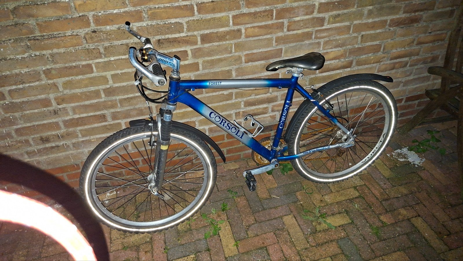 Blauwe Mountainbuke, Fietsen en Brommers, Fietsen | Mountainbikes en ATB, Gebruikt, Hardtail, Heren, Ophalen