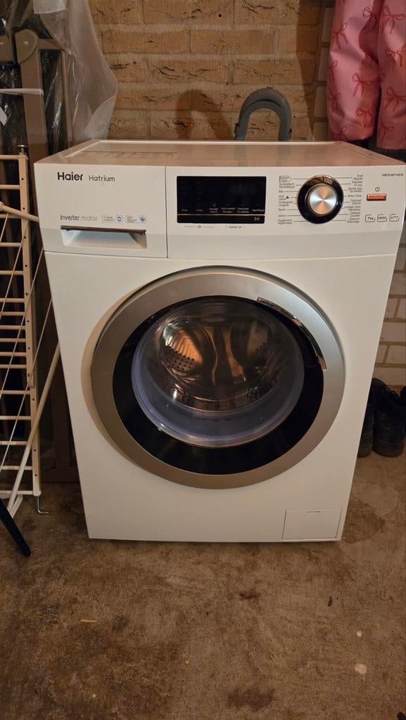 Haier HWT70-BP14636 Wasmachine 7kg A+++ 1400 toeren, Ophalen, Gebruikt, Voorlader, 85 tot 90 cm
